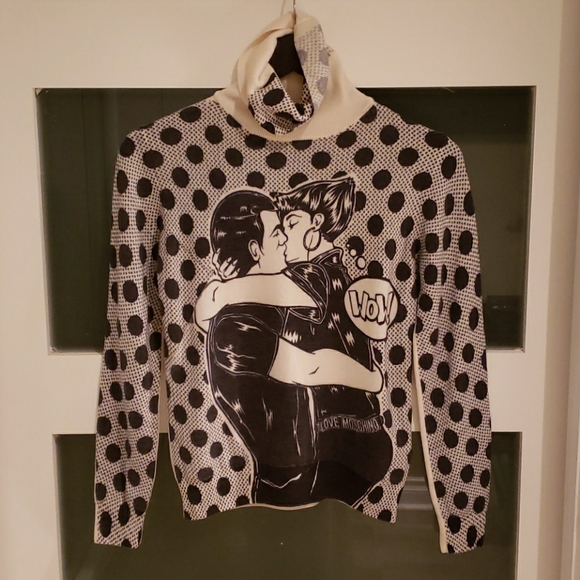 Love Moschino wool turtleneck sweater